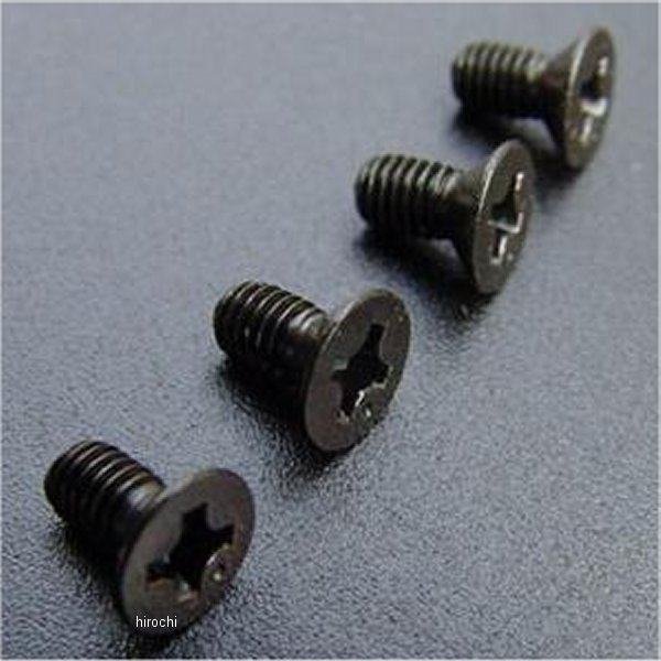 9893 ビーアールシー BRC タンクエンブレム取付ボルト 4本 Z400FX、Z400GP、Z250FT 黒