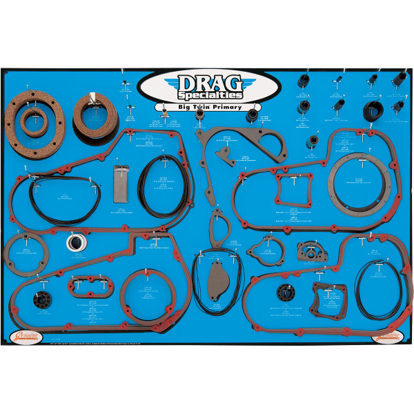 9903-0101 DRAG ディスプレイ ボード プライマリー ガスケット BigTwin 4速、5速トランスミッション