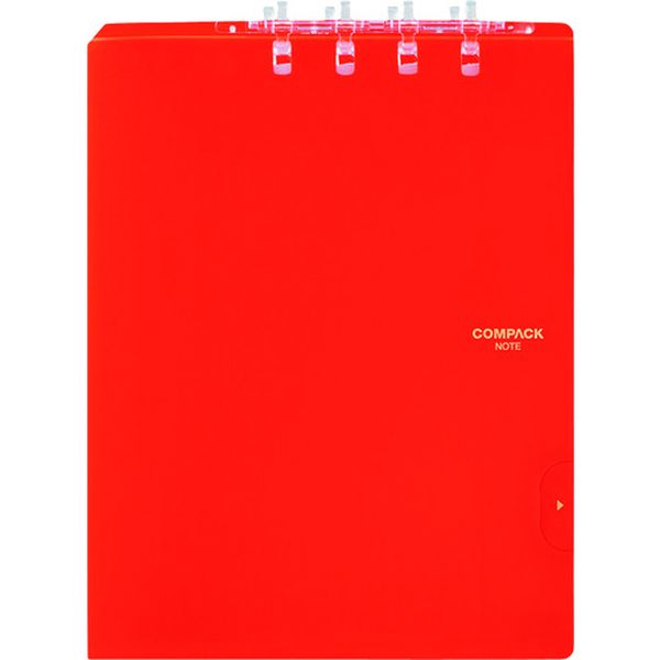 9955TYOR (株)キングジム キングジム JIM 二つ折りリングノート コンパックノート B5 オレンジ