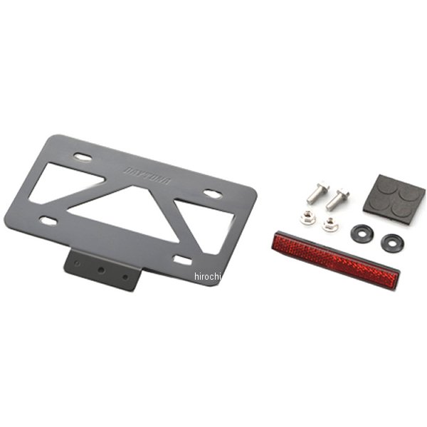 99640 デイトナ ナンバープレートスタビライザーS リフレクター付き 黒