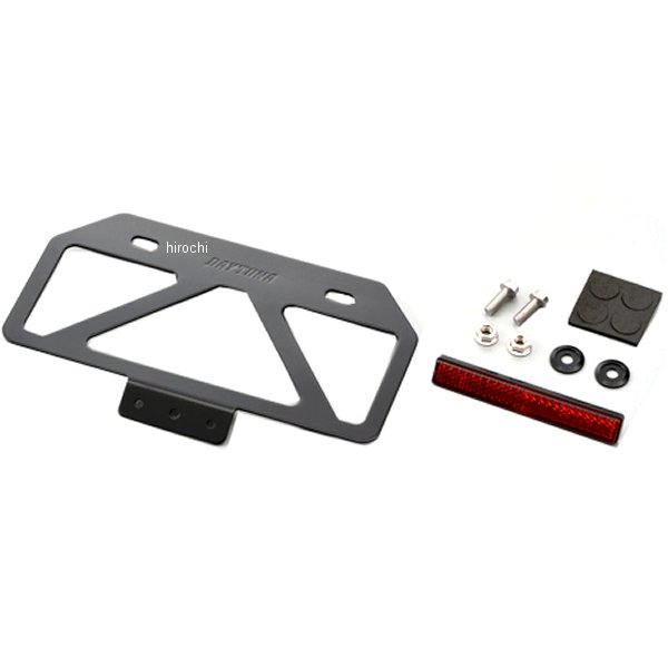 99660 デイトナ ナンバープレートスタビライザーM リフレクター付き 黒