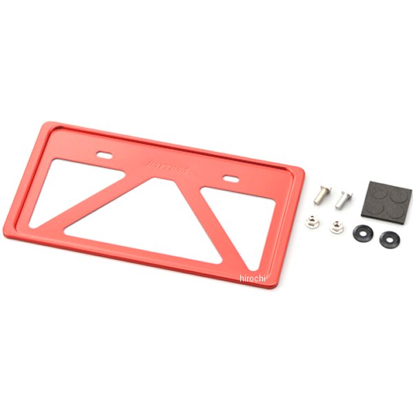 99664 デイトナ ナンバープレートホルダーL 赤