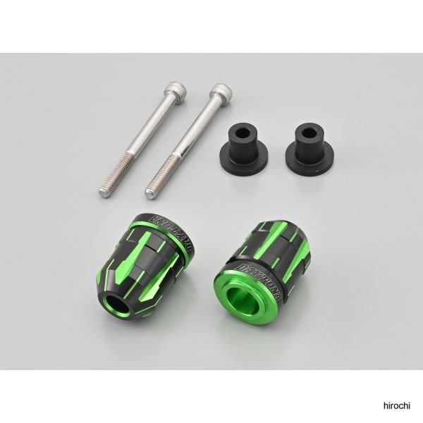 99723 デイトナ ハンドルバーエンドプラグ TECHNO M6 カワサキ 緑