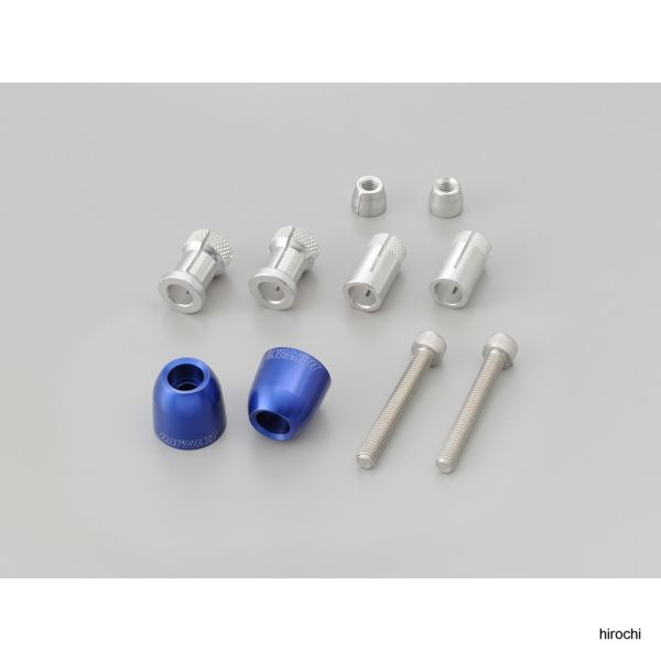 99970 デイトナ アルミビレットバーエンド ラウンドプラグタイプ 青