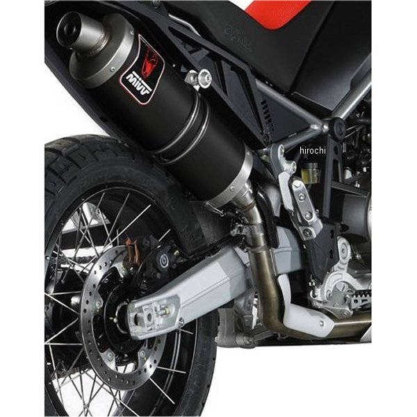 A.017.LEKB ミヴ Mivv スリップオンマフラー DAKAR BLACK 22年 Tuareg660 ステンレス ブラック