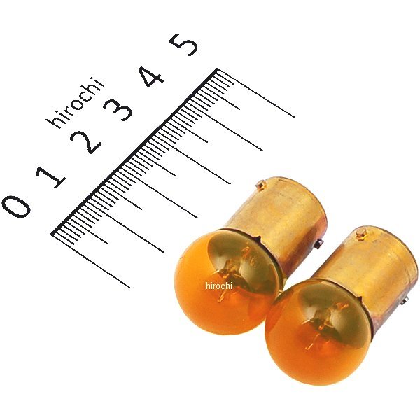 A5108UOR M&H マツシマ 口金シングル球 12V10W 特殊ウインカー球 (オレンジ) (2個入り)