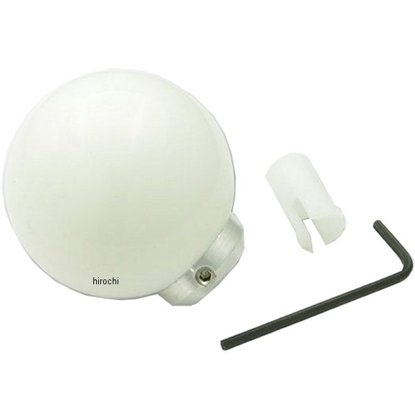 AA009WH ガッツクローム 2インチ ボールシフトノブ 白