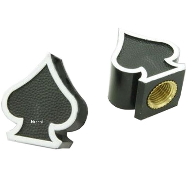 AA111BS ガッツクローム バルブキャップセット ブラックスペード