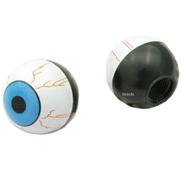 AA111EYBL ガッツクローム バルブキャップセット アイボール 青