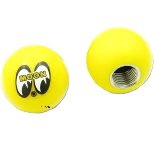 AA111MN ガッツクローム バルブキャップセット ムーンアイボール 黄