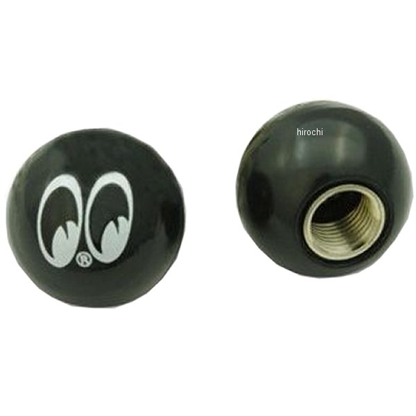 AA111MQ ガッツクローム バルブキャップセット ムーンアイボール 黒