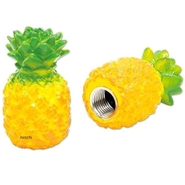 AA111PBP ガッツクローム バルブキャップセット BLUE PANIC オリジナル パイナップル