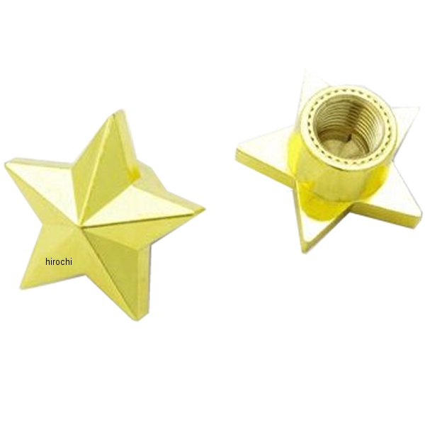 AA111STGO ガッツクローム バルブキャップセット スター ゴールド