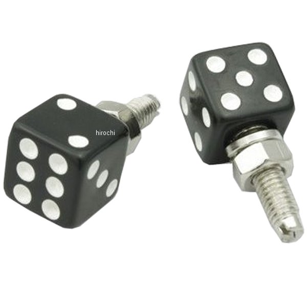 AA113BK ガッツクローム ライセンスボルトセット ダイス 黒