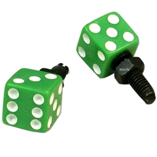 AA113GR ガッツクローム ライセンスボルトセット ダイス 緑