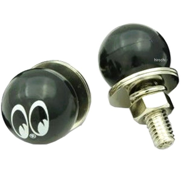 AA113MQ ガッツクローム ライセンスボルトセット ムーンアイボール 黒