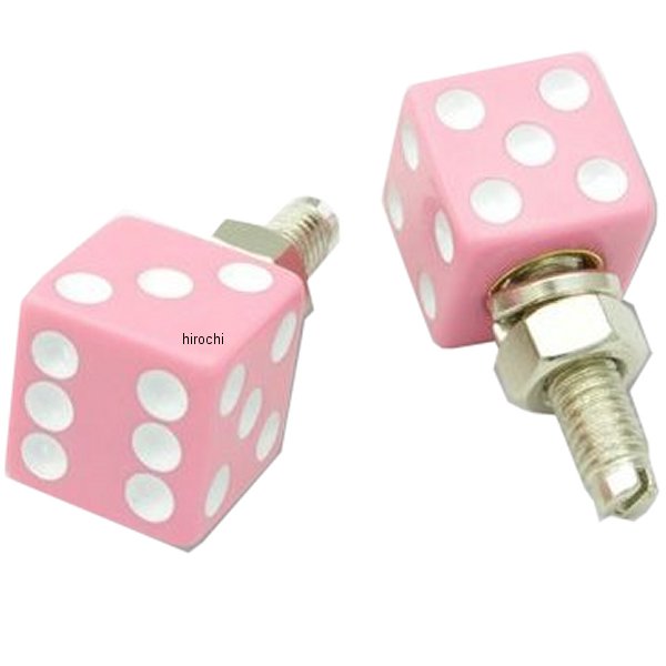 AA113PK ガッツクローム ライセンスボルトセット ダイス ピンク