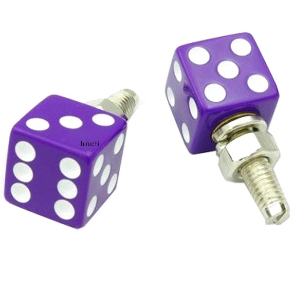 AA113PU ガッツクローム ライセンスボルトセット ダイス パープル