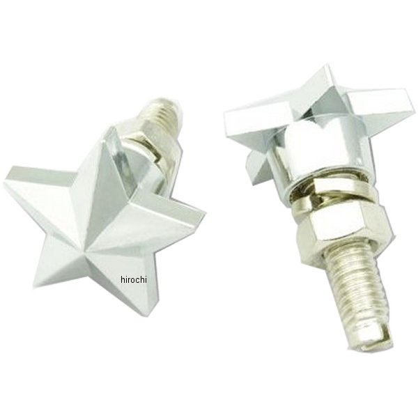 AA113ST ガッツクローム ライセンスボルトセット スター クローム