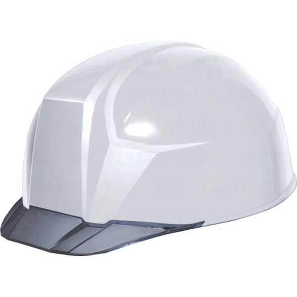 AA23CHA8KPWS 650-5100 超軽量 透明バイザーヘルメット AA23-C KP 白/スモーク