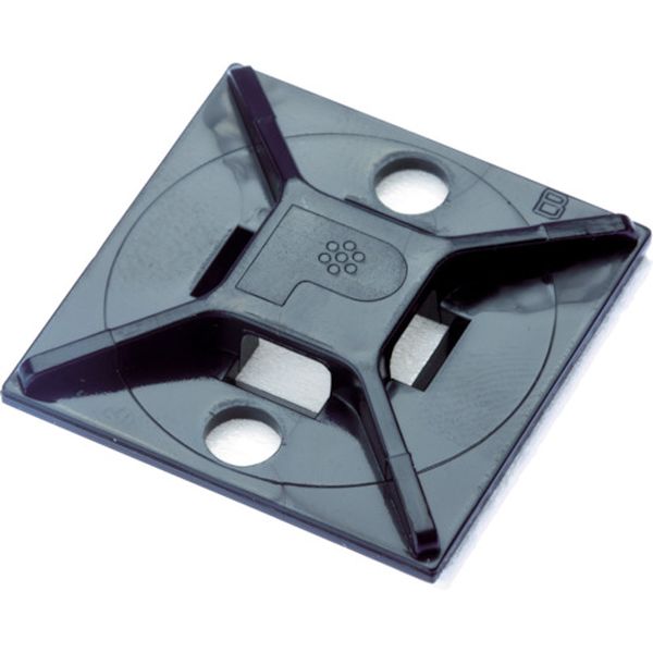 ABM2SATD0 403-6701 マウントベース アクリル系粘着テープ付き 耐候性黒(500個入)