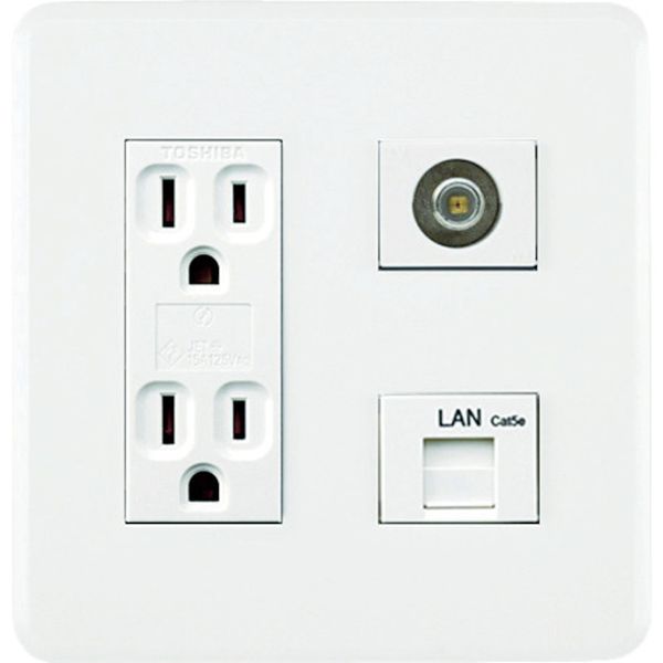 AC22VL01 因幡電機産業(株) Abaniact 情報コンセント LAN/TV(4K8K対応) カテ5e