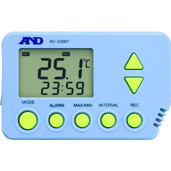 AD5326T 116-3243 (株)エー・アンド・デイ A＆D デジタル温度データロガー AD-5326T