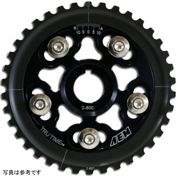 AEM 88-95 ホンダ Civic/ 93-95 Del Sol S & Si Black Tru-Time カムギア