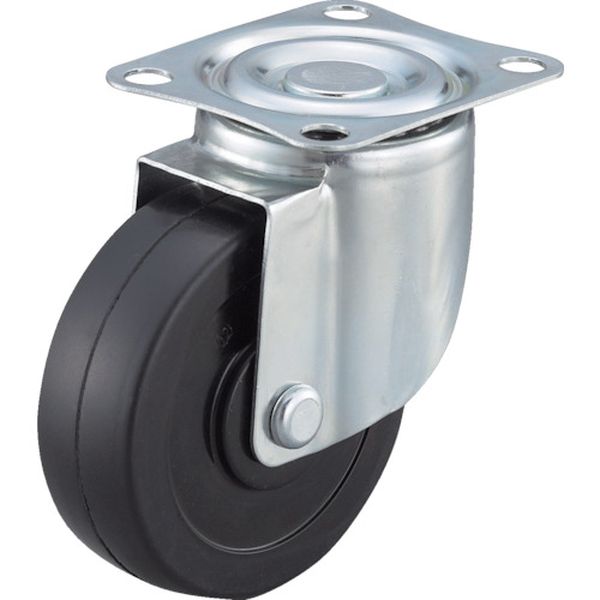 ALG75RH 305-2249 (株)ワコーパレット ワコーパレット エアーキャスター(自在車) 75mm ゴム車