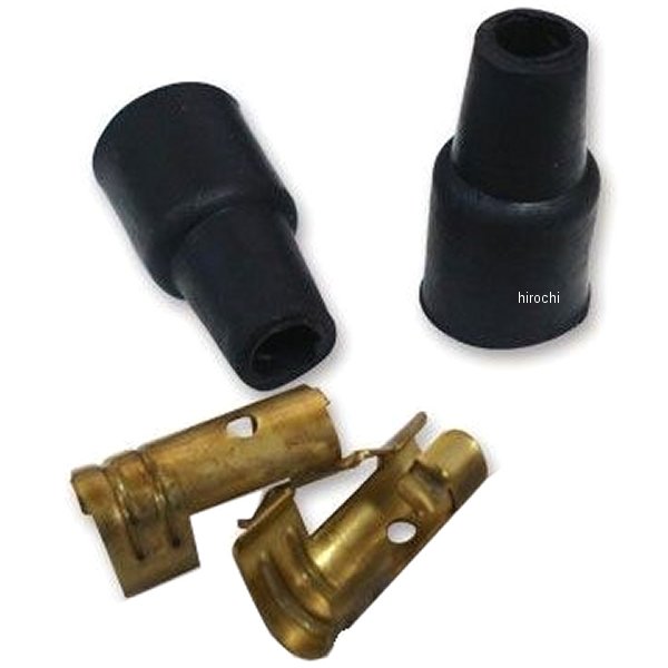 AM-021 ガッツクローム プラグキャップセット ビンテージプラグコード用 コイル側 汎用