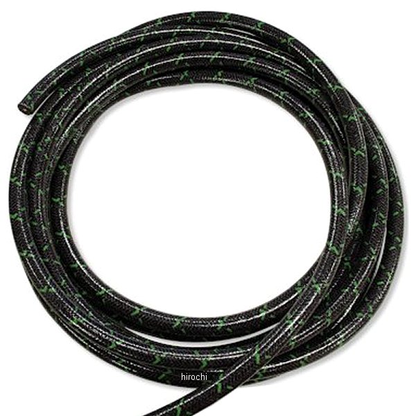 AM-023 ガッツクローム ビンテージスタイルプラグコード 黒/緑 汎用