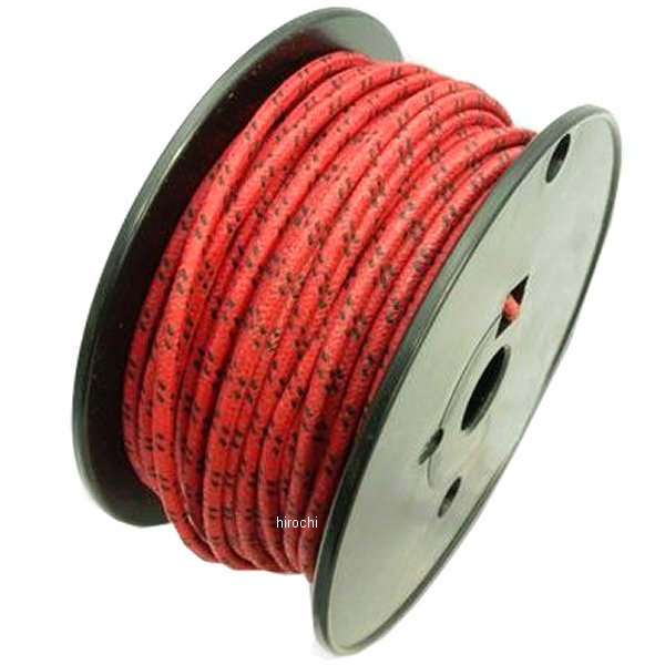 AM-086R ガッツクローム クロスカバーワイヤー 16ゲージ 赤/黒 1ロール