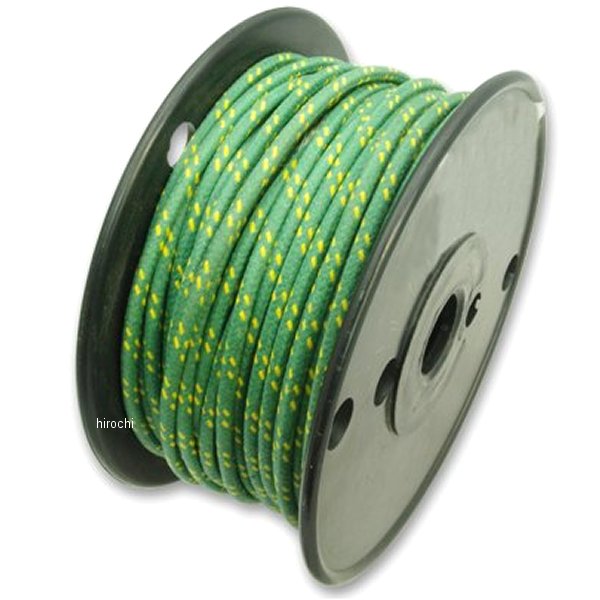 AM-087R ガッツクローム クロスカバーワイヤー 16ゲージ 緑/黄 1ロール