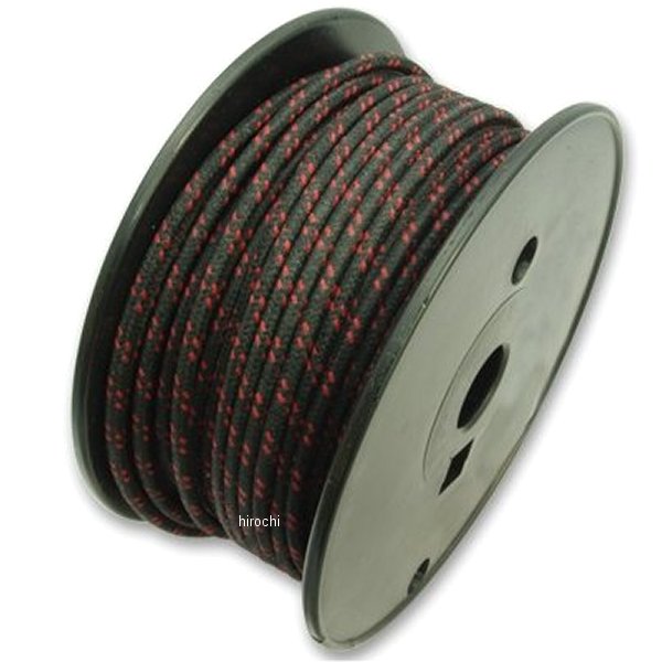AM-088 ガッツクローム クロスカバーワイヤー 16ゲージ 黒/赤 1m売り