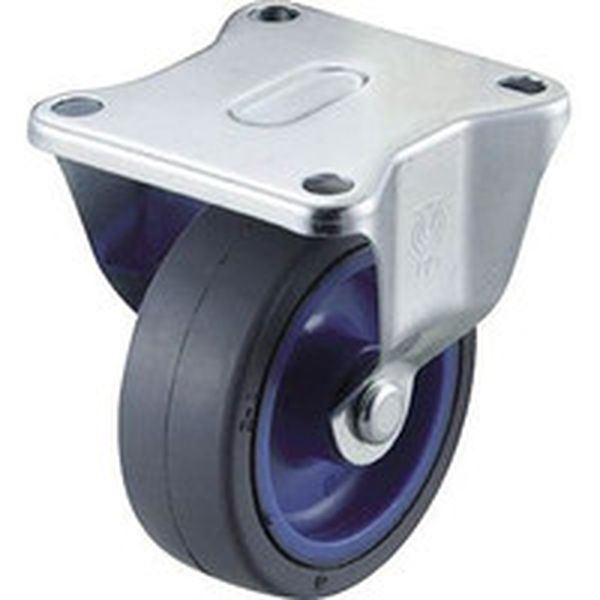 AMR75NR 305-2656 (株)ワコーパレット ワコーパレット エアーキャスター(固定車) 75mm ゴム車