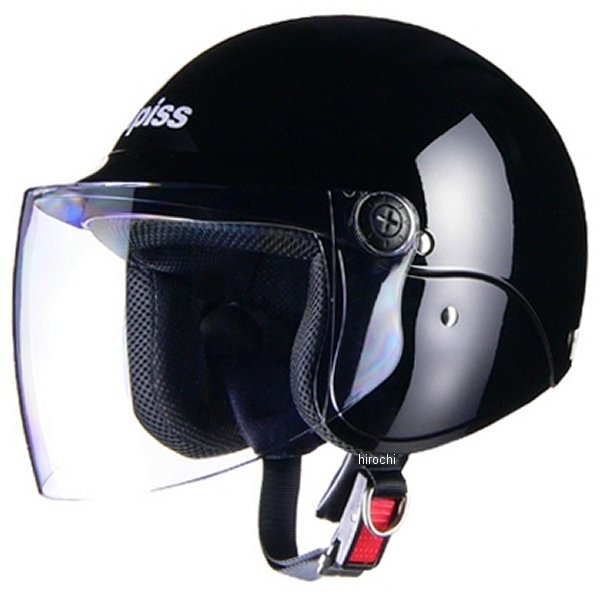 AP-603 リード工業 ヘルメット アピス セミジェット 黒 フリーサイズ (57cm-60cm)