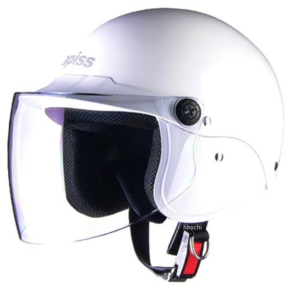 AP-603 リード工業 ヘルメット アピス セミジェット 白 フリーサイズ (57cm-60cm)