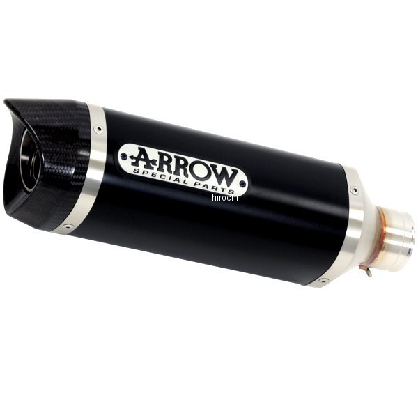 71722AKN-CB600FHornet アロー ARROW スリップオンマフラー THUNDER 07年-13年 CB600F HORNET アルミダーク/カーボンエンド