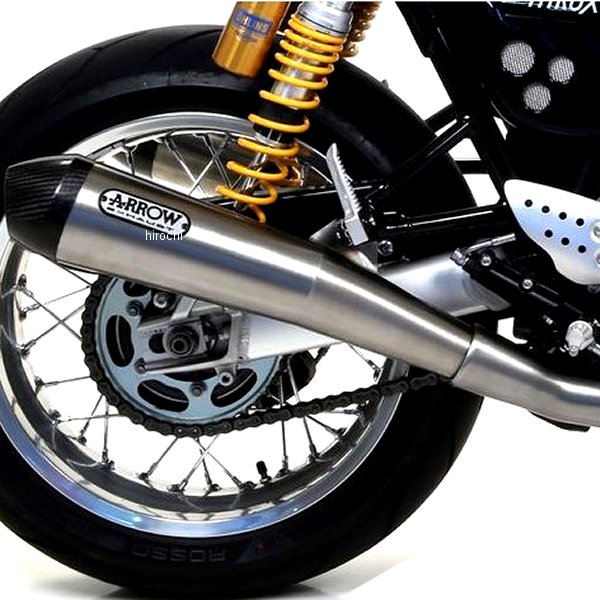 ARROW-10362 アロー スリップオンマフラー PRO RACE デュアル 16年-20年 Thruxton1200R ニクロム/カーボンエンド