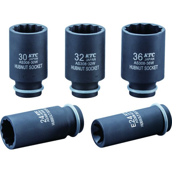 AS30836W 京都機械工具(株) KTC 12.7sq.インパクトレンチ用ハブナットソケット36(十二角)
