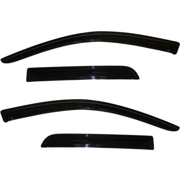 AVS 11年-13年 ミツビシ Outlander Sport Ventvisor アウトサイドマウント Window Deflectors 4pc - スモーク