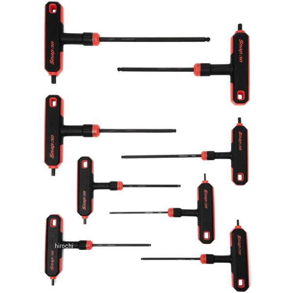 AWBSG800A スナップオン Snap-on T型/L型 コンビネーションボール6角レンチセット 3/32-1/4インチ