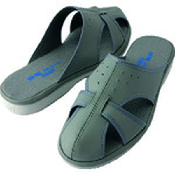 AZ59705204S 137-2668 アイトス(株) アイトス 静電スリッパ グレー S