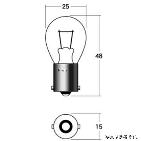 B-3410OR M&H マツシマ ウインカー球 12V23/8W オレンジ 10個入り ボックス