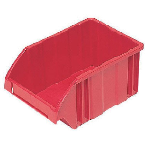 B2 500-4748 DICプラスチック(株) DIC B型コンテナ B-2 外寸：W278×D188×H138 赤