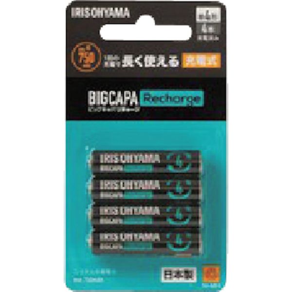 BCRS4MH4B 364-9477 578035 ビックキャパ リチャージ 単4形ニッケル水素電池 4本パック