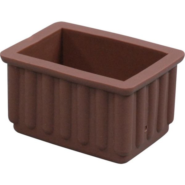 BE23303 112-8006 (株)光 光 イス脚キャップ茶 長角 23×36