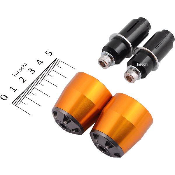 BEGD-TI ユーカナヤ U-KANAYA アルミビレット バーエンド φ22ハンドルバー 汎用品 ゴールド/チタン
