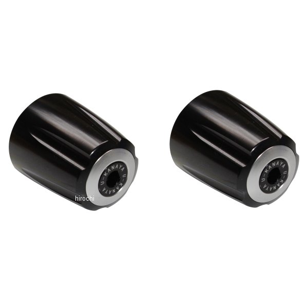 BEGVBK-YA047-SV ユーカナヤ U-KANAYA アルミビレットハンドルバーエンド グルーヴタイプ MT-10/MT-10SP 黒/シルバー