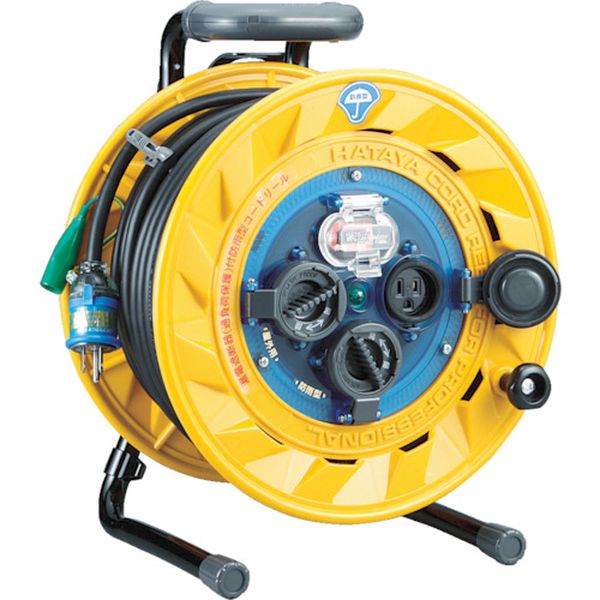 BF301K 105-5534 (株)ハタヤリミテッド ハタヤ 防雨型ブレーカーリール 30m アース付